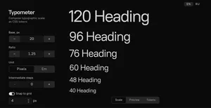 Интерфейс «Типометра»